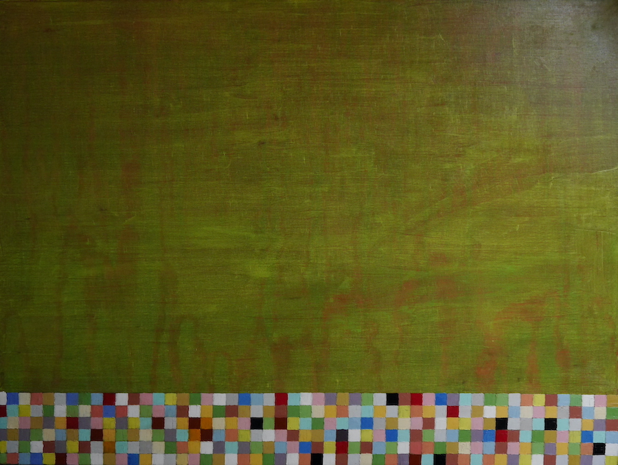 contemporary fine art abstract colour block oil painting inspired by Gerhard Richter by saatchiart artist Christian Dodd