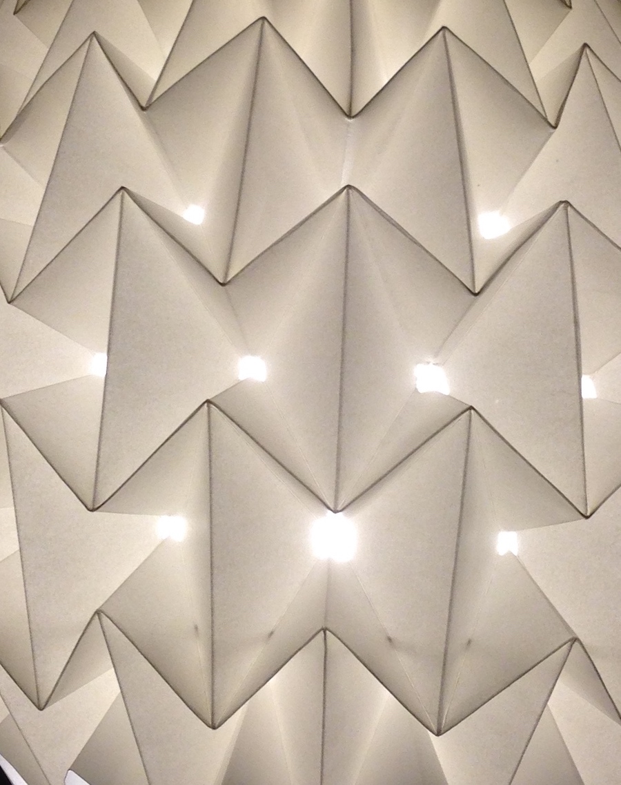 contemporary fine art sculpture of a folded glide reflection paper surface by saatchiart artist Christian Dodd