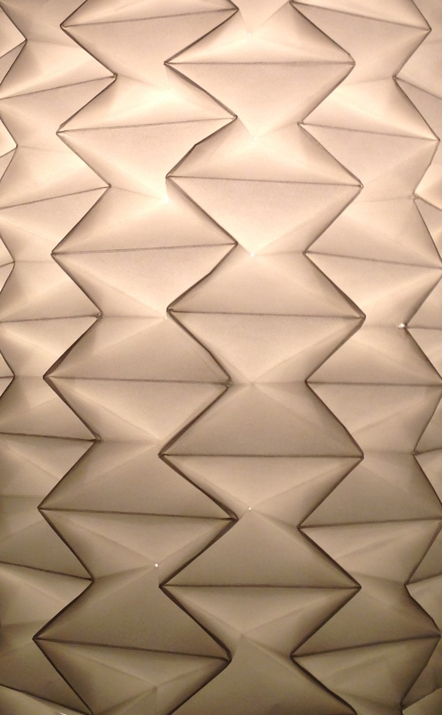 contemporary fine art sculpture of a folded glide reflection paper surface by saatchiart artist Christian Dodd